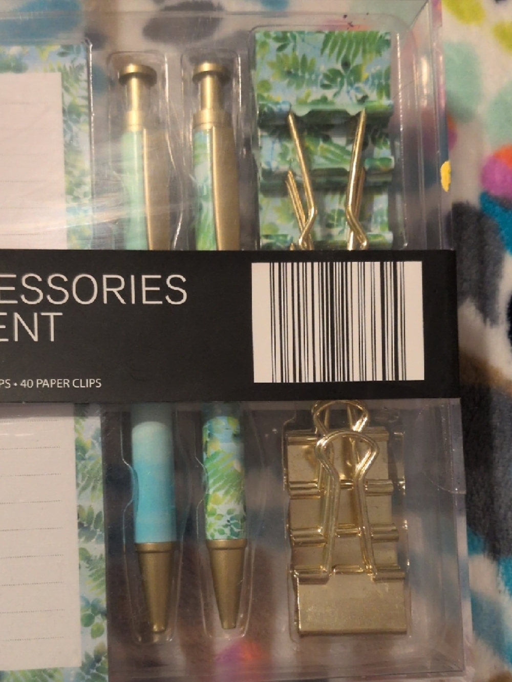 Pembrook Desk Accessory Set - Mint & Gold - Picture 7 of 7